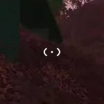 森の中にある緑色の足場へ近づく通常ゲーム画面