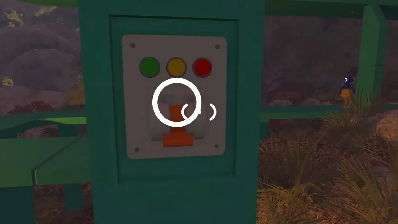 オレンジレバーを操作する通常ゲーム画面